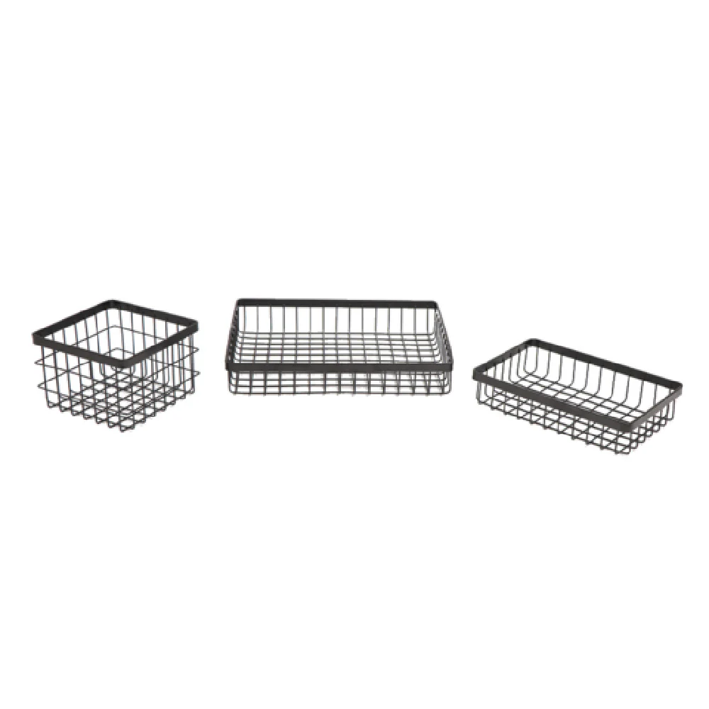GET Enterprises WB-962-MG 9 Inch Wire Basket Metal Gray Urban Renewal Display