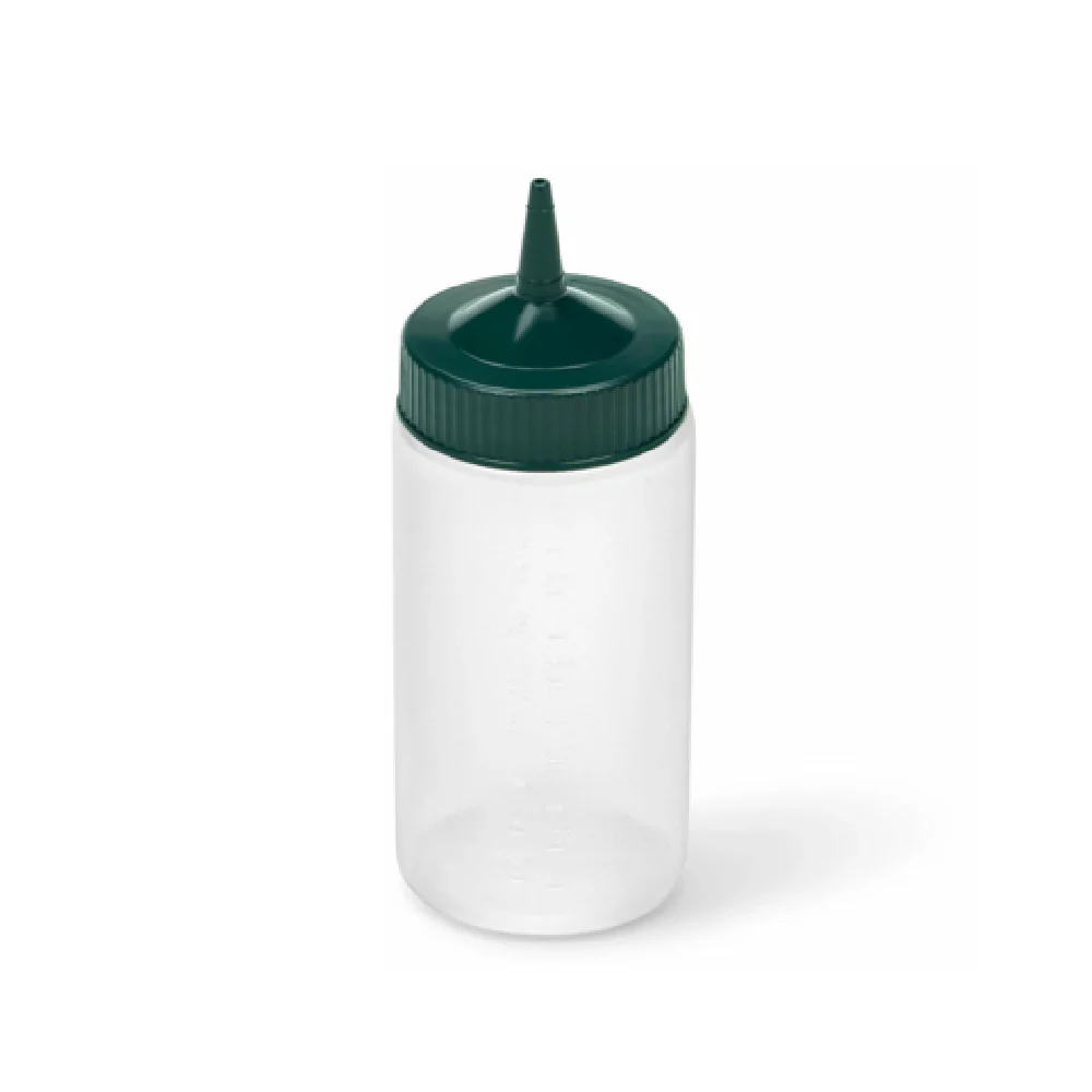Vollrath 4916-13191 16 Oz Squeeze Bottle Clear Polyethylene with Green Cap