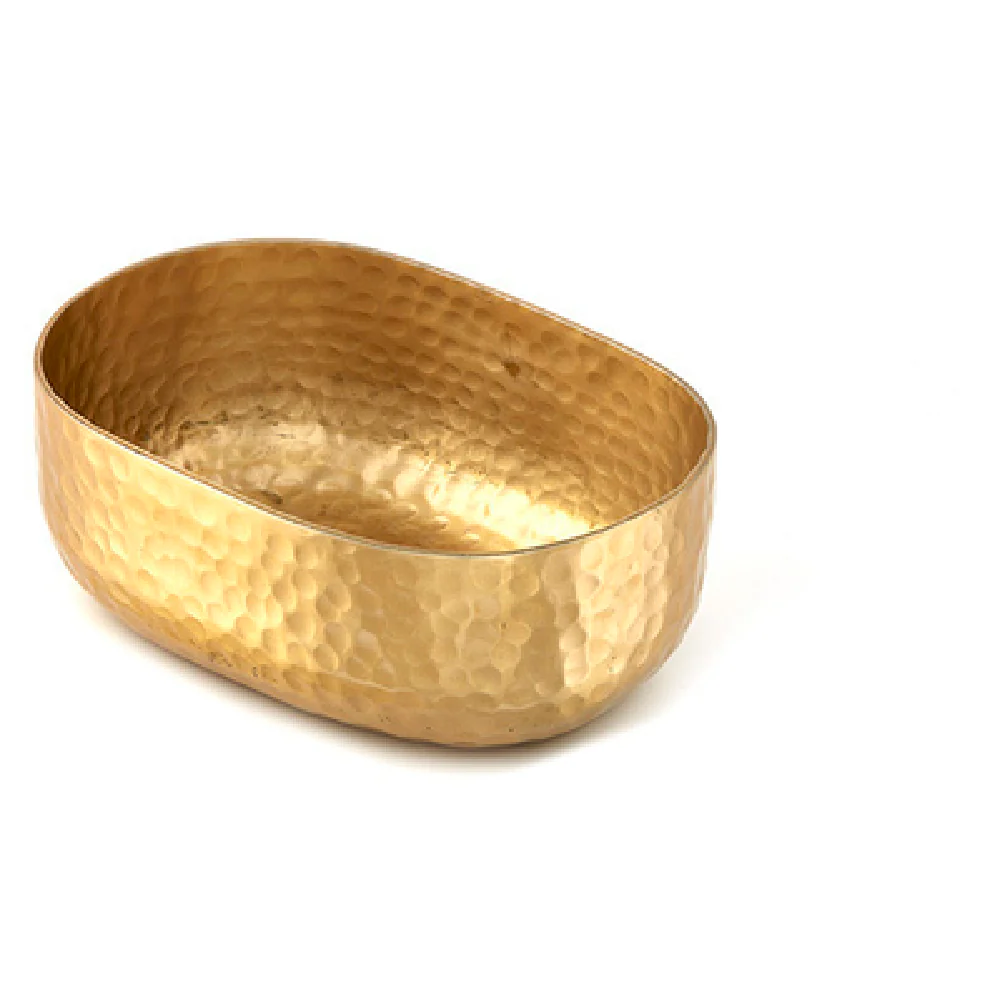 American Metalcraft ABHG46 25 Oz Oval Basket with Hammered Aluminum Gold Finish American Metalcraft ABHG46 25 Oz Oval Basket with Hammered Aluminum Gold Finish