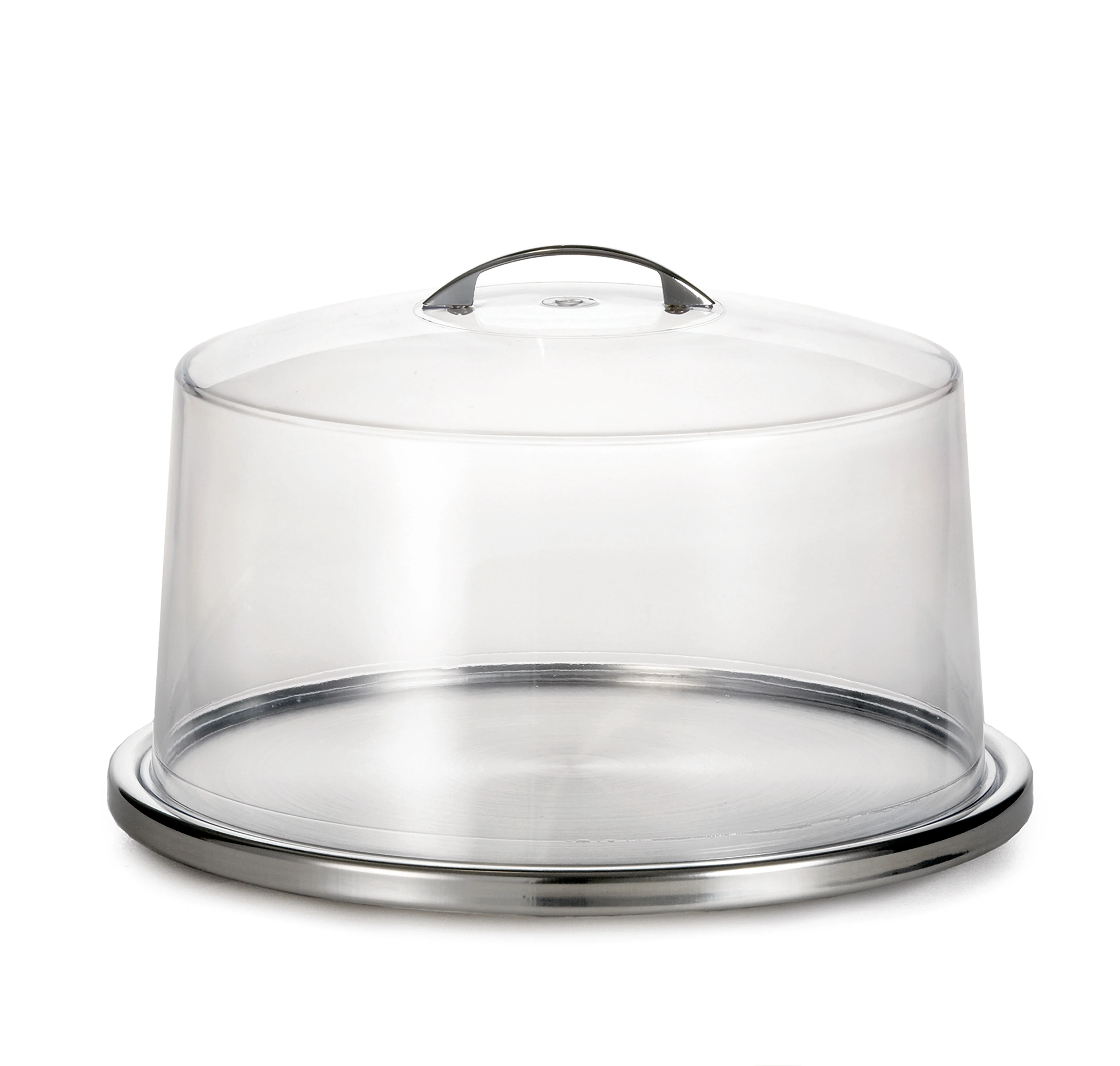 Tablecraft H820P422 13 Inch Cake Display Stand Metal Handle Stainless Steel with Dishwasher Safe Tablecraft H820P422 13 Inch Cake Display Stand Metal Handle Stainless Steel with Dishwasher Safe