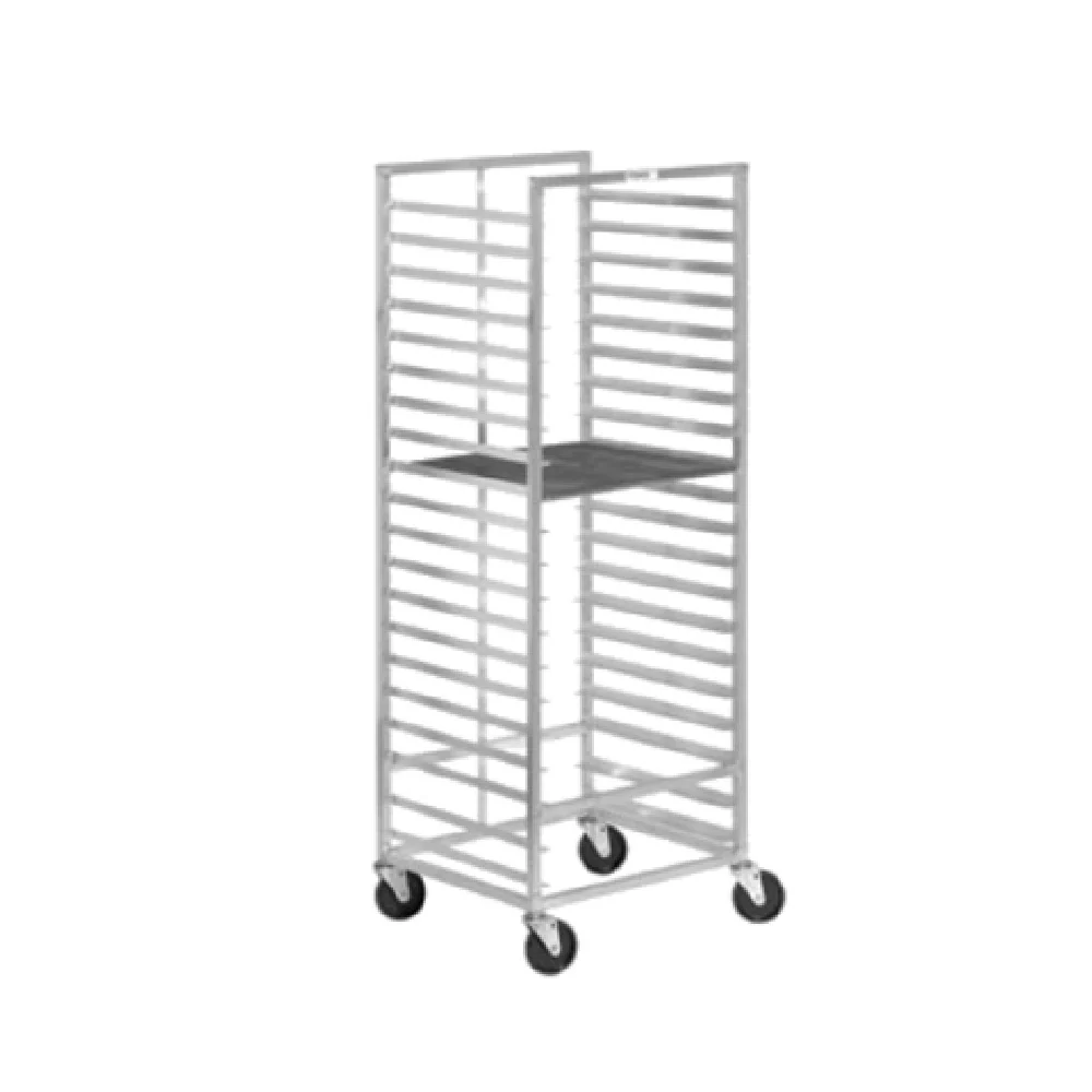 Channel 547A 25 Inch Donut Basket Rack Aluminum End Load with 15 Screens
