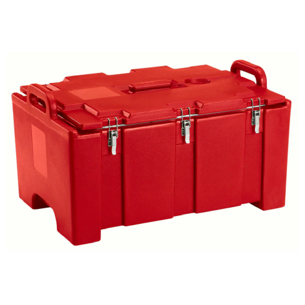 Cambro 100MPC158 40 Quarts Insulated Food Carrier Top Loading Red Polyethylene