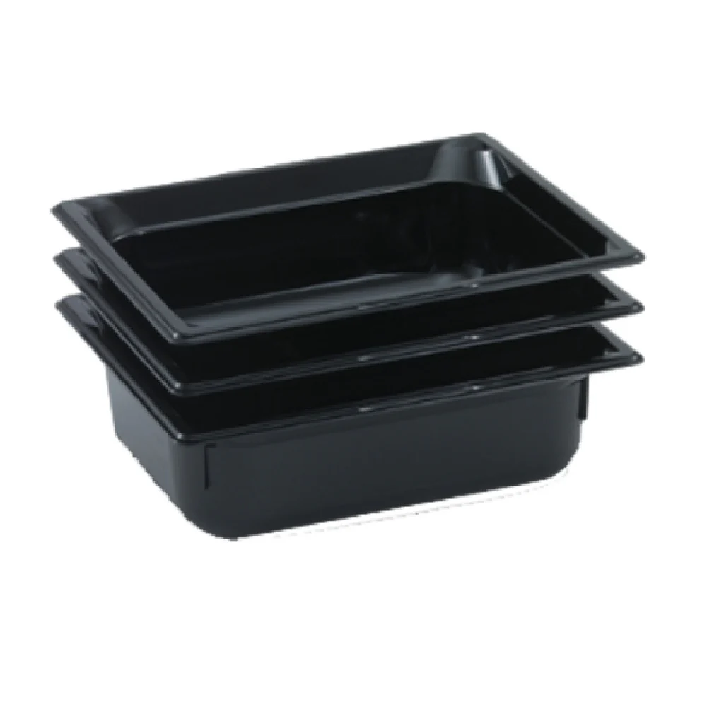 Vollrath 9006420 1/1 GN Food Pan High-temp Black Resin 6 Inch Deep with Anti-jamming