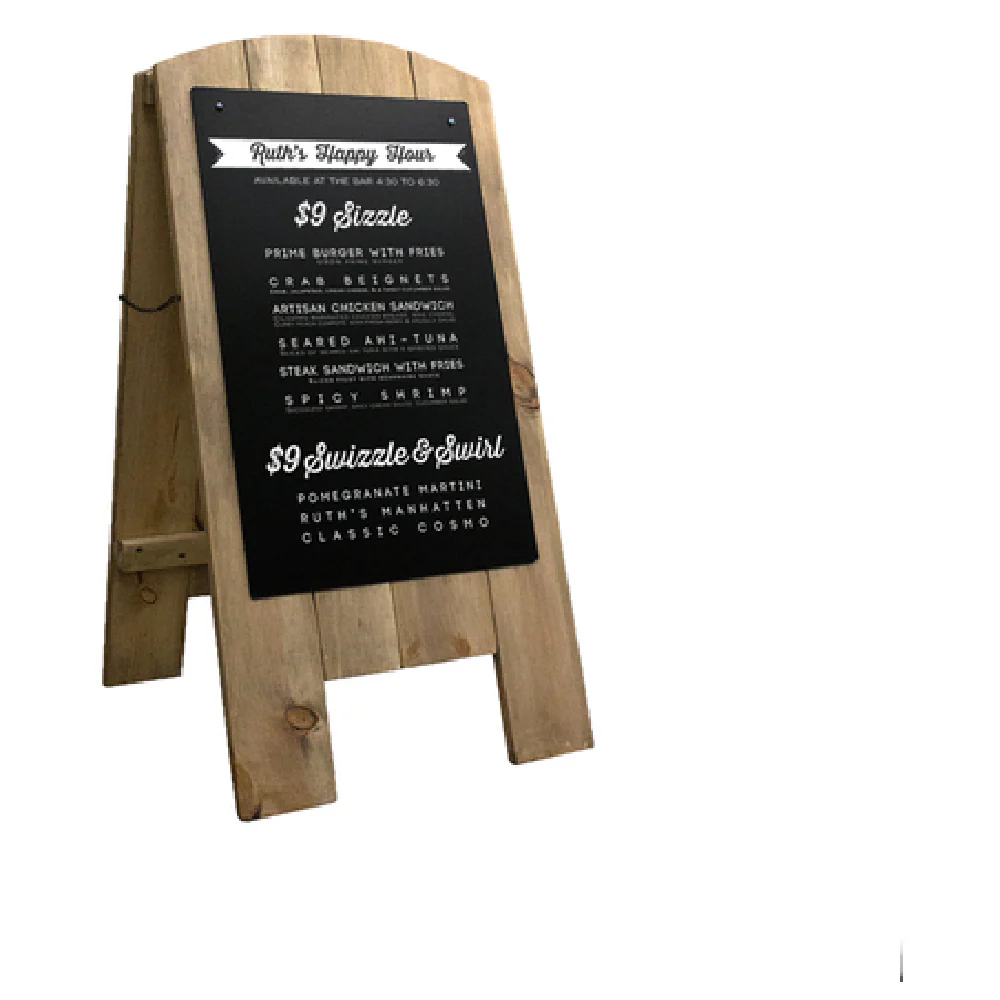 Risch TALKERSTREET PRINT 22 Inch with Custom Full Color Print Signs Wood Easel Risch TALKERSTREET PRINT 22 Inch with Custom Full Color Print Signs Wood Easel