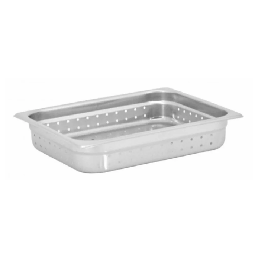 Omcan 85200 10 Inch Perforated Steam Table Pan 25 Gauge Stainless Steel Omcan 85200 10 Inch Perforated Steam Table Pan 25 Gauge Stainless Steel