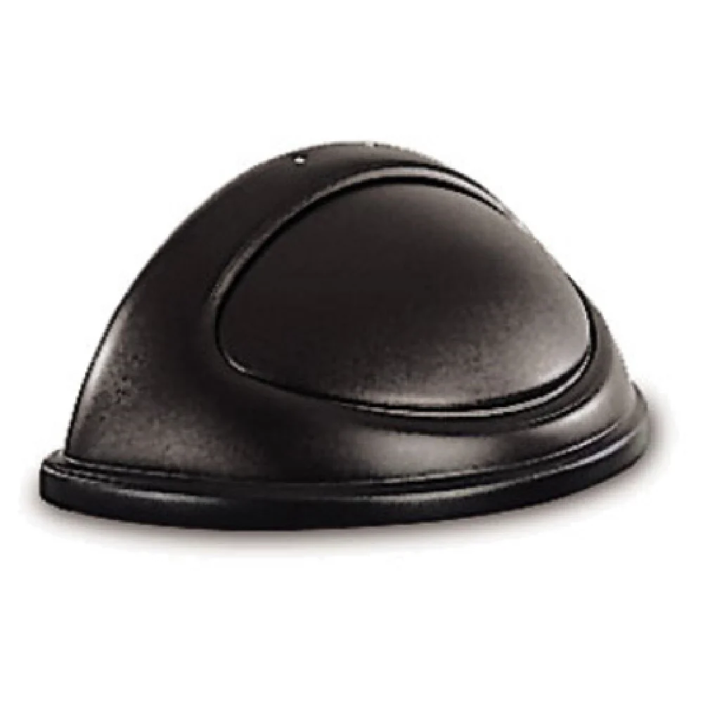 Rubbermaid FG362000BLA 12-5/16 Inch Half Round Lid for 3520 Container Black Plastic