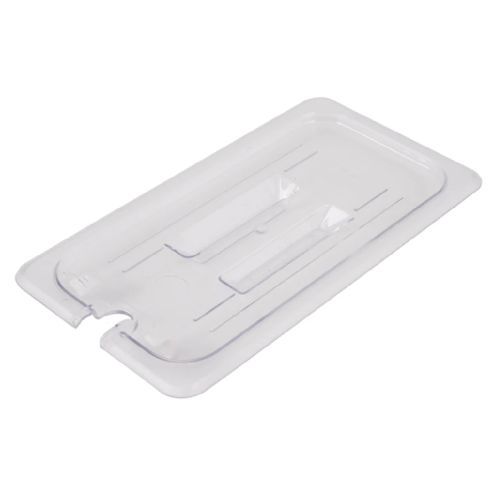 Stanton Trading FPC-1200S Half Size Food Pan Lid Flat Notched Clear Polycarbonate