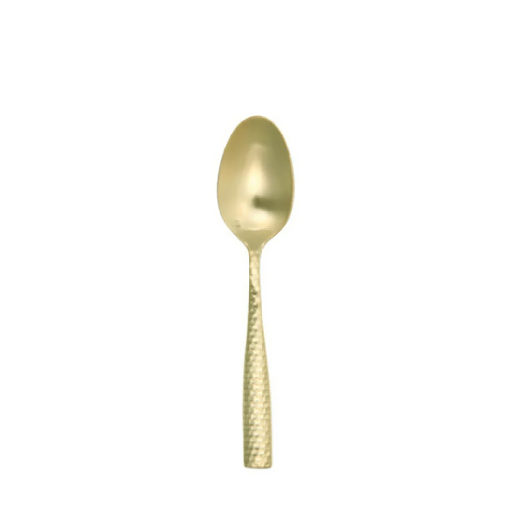 Fortessa 1.9B.102.FC.011 7.1 Inch Lucca Faceted Dessert/Oval Soup Spoon Brushed