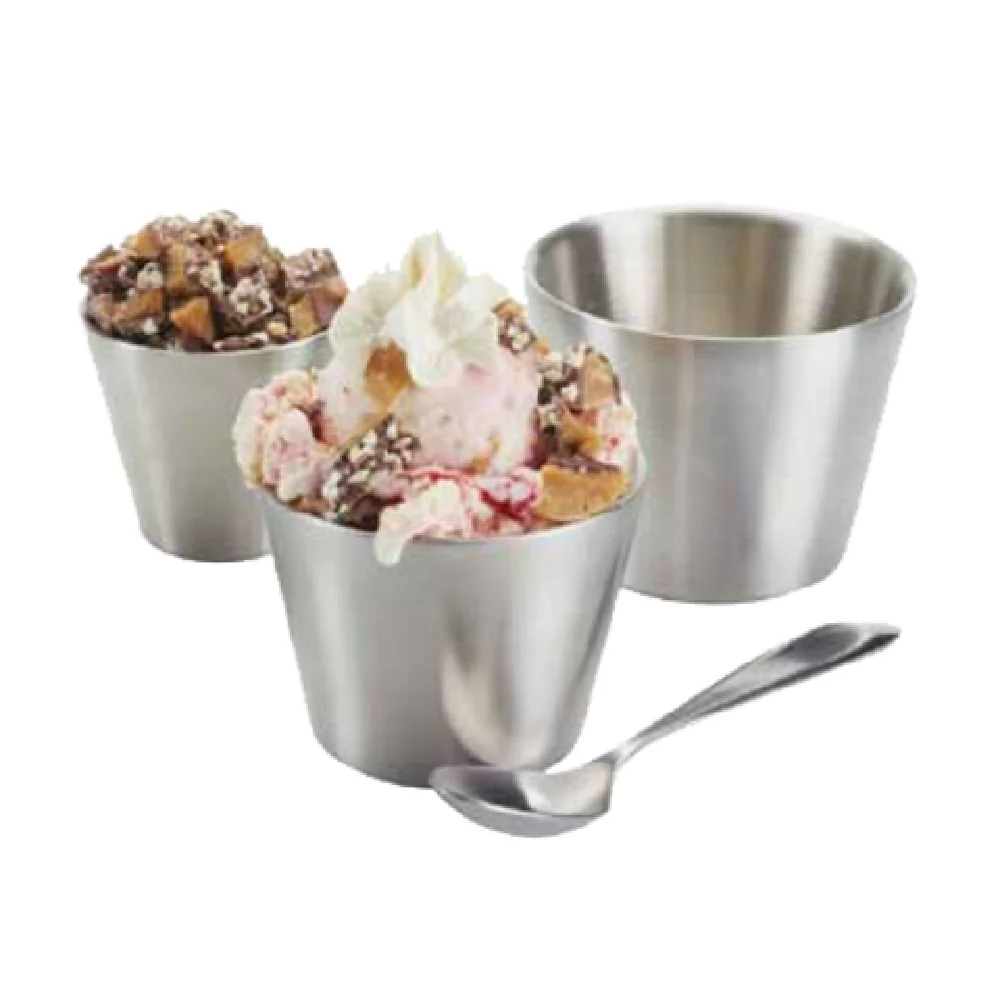 American Metalcraft DWSC7 7 Oz Double Wall Sauce Cup with Stainless Steel Satin Finish