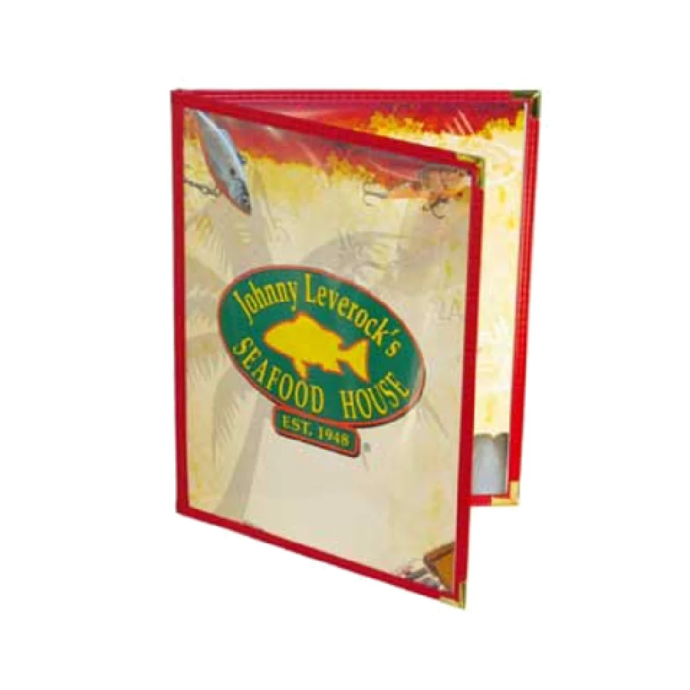 Menu Solutions SE310AA_VINYLBROWN Menu Cover 5-1/2 Inch x 8-1/2 Inch Vinyl with Four Views