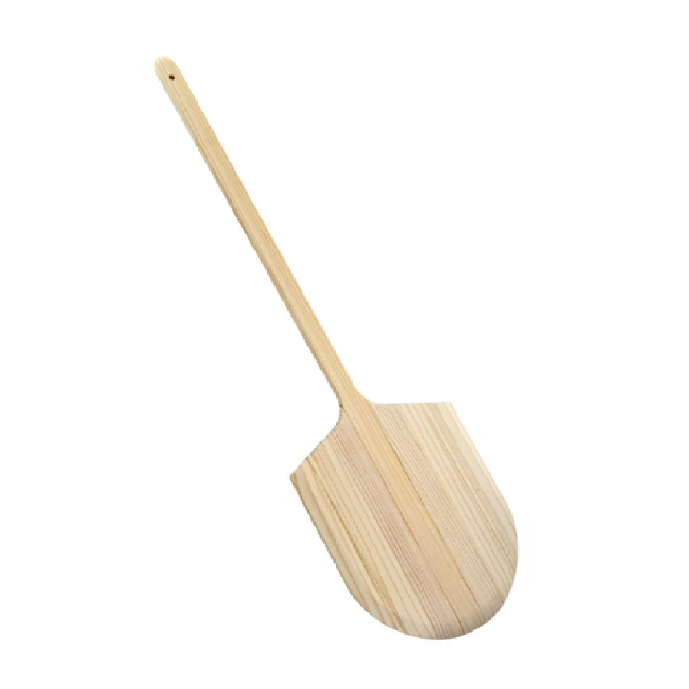 CAC China PPLW-1415C 36 Inch Wooden Pizza Peel with Stainless Steel Blade CAC China PPLW-1415C 36 Inch Wooden Pizza Peel with Stainless Steel Blade