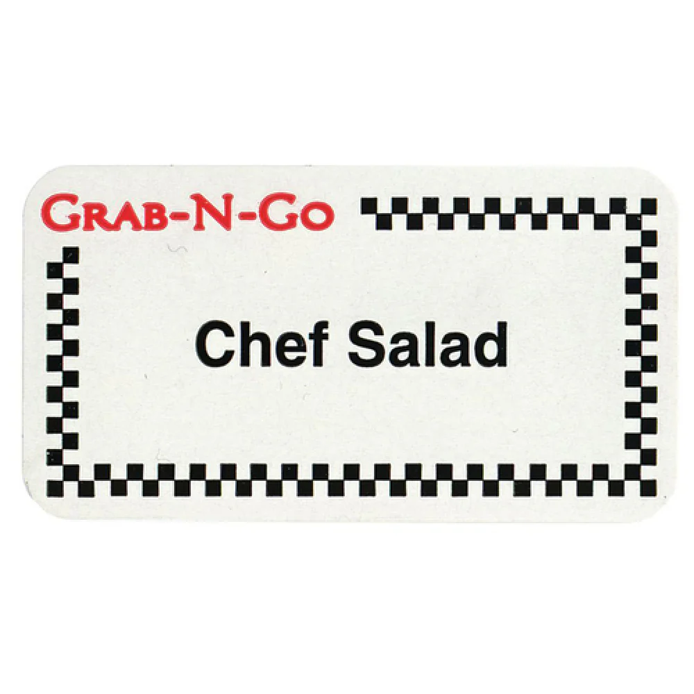 Hubert 85324 Grab-N-Go Food Label Hubert 85324 Grab-N-Go Food Label