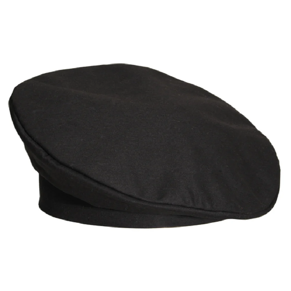 John Ritzenthaler Company H036BK Adjustable Chef's Hat Black Poly/cotton