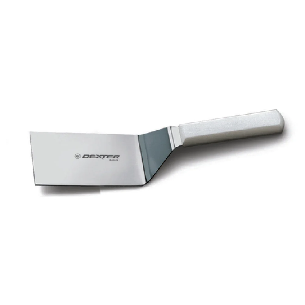 Dexter Russell P94854 4 Inch Solid Hamburger Turner Offset Blade Polypropylene Handle Dexter Russell P94854 4 Inch Solid Hamburger Turner Offset Blade Polypropylene Handle
