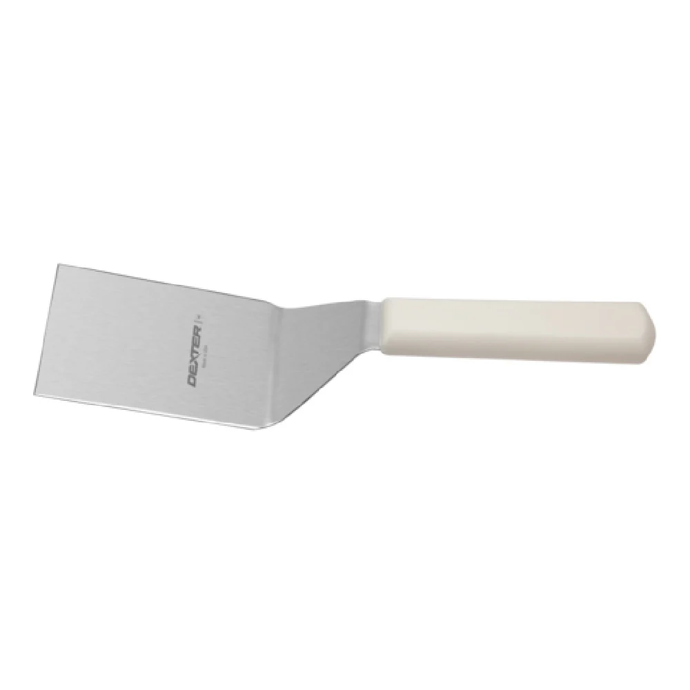 Dexter Russell P94854 4 Inch Solid Hamburger Turner Offset Blade Polypropylene Handle Dexter Russell P94854 4 Inch Solid Hamburger Turner Offset Blade Polypropylene Handle