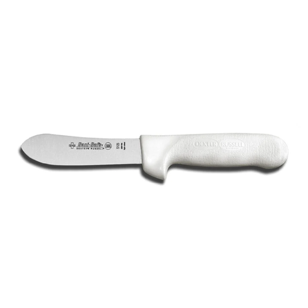 Dexter Russell S125 4-1/2 Inch Sliming Knife Stain-free High-carbon Steel Handle Polypropylene White Dexter Russell S125 4-1/2 Inch Sliming Knife Stain-free High-carbon Steel Handle Polypropylene White