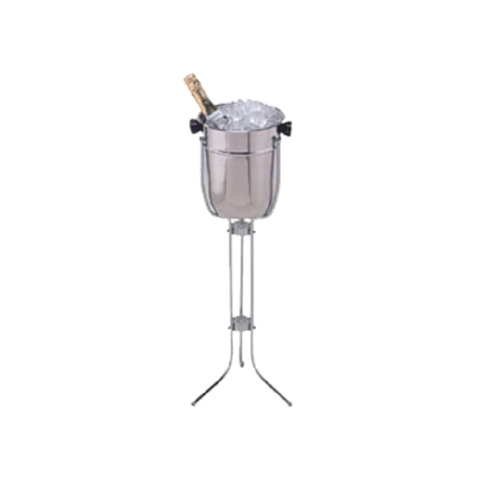 American Metalcraft CBS33 8 Qt Champagne Bucket and Stand Holds 2 Bottles