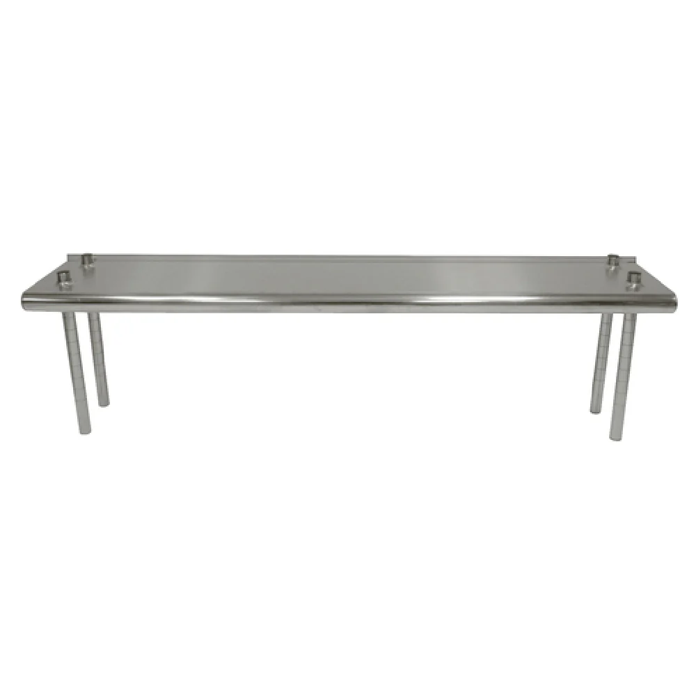 Advance Tabco TS-12-72R 72 Inch Overshelf Stainless Steel Table Mounted with Rear Up-turn Advance Tabco TS-12-72R 72 Inch Overshelf Stainless Steel Table Mounted with Rear Up-turn