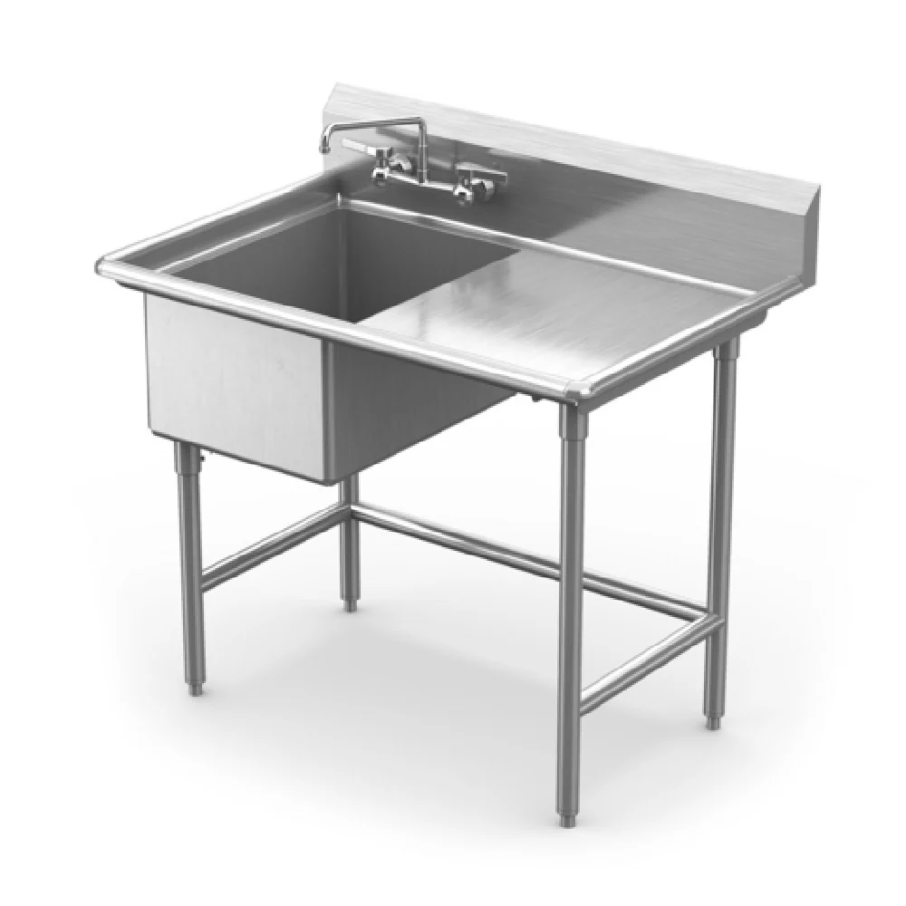 Winholt WS1T1824RD18 18 Inch With Right-hand Drainboard Sink Stainless Steel Winholt WS1T1824RD18 18 Inch With Right-hand Drainboard Sink Stainless Steel