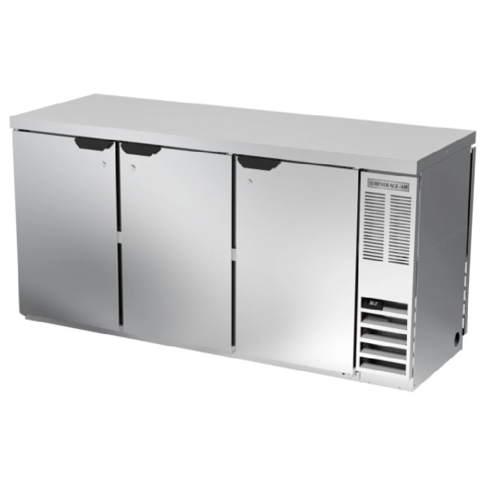 Beverage Air BB72HC-1-F-PT-S-27 72 Inch Refrigerated Back Bar Cabinet 22.1 cu ft