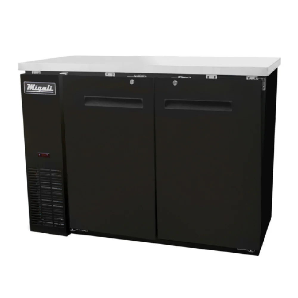 Migali Industries C-BB48-HC 48 Inch Refrigerated Back Bar Cabinet 11.8 cu ft - Two Section Migali Industries C-BB48-HC 48 Inch Refrigerated Back Bar Cabinet 11.8 cu ft - Two Section