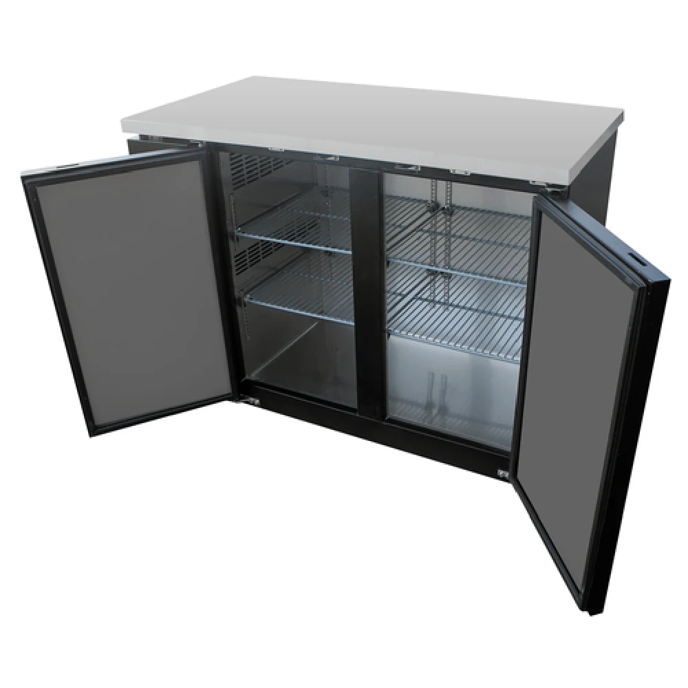 Migali Industries C-BB48-HC 48 Inch Refrigerated Back Bar Cabinet 11.8 cu ft - Two Section Migali Industries C-BB48-HC 48 Inch Refrigerated Back Bar Cabinet 11.8 cu ft - Two Section