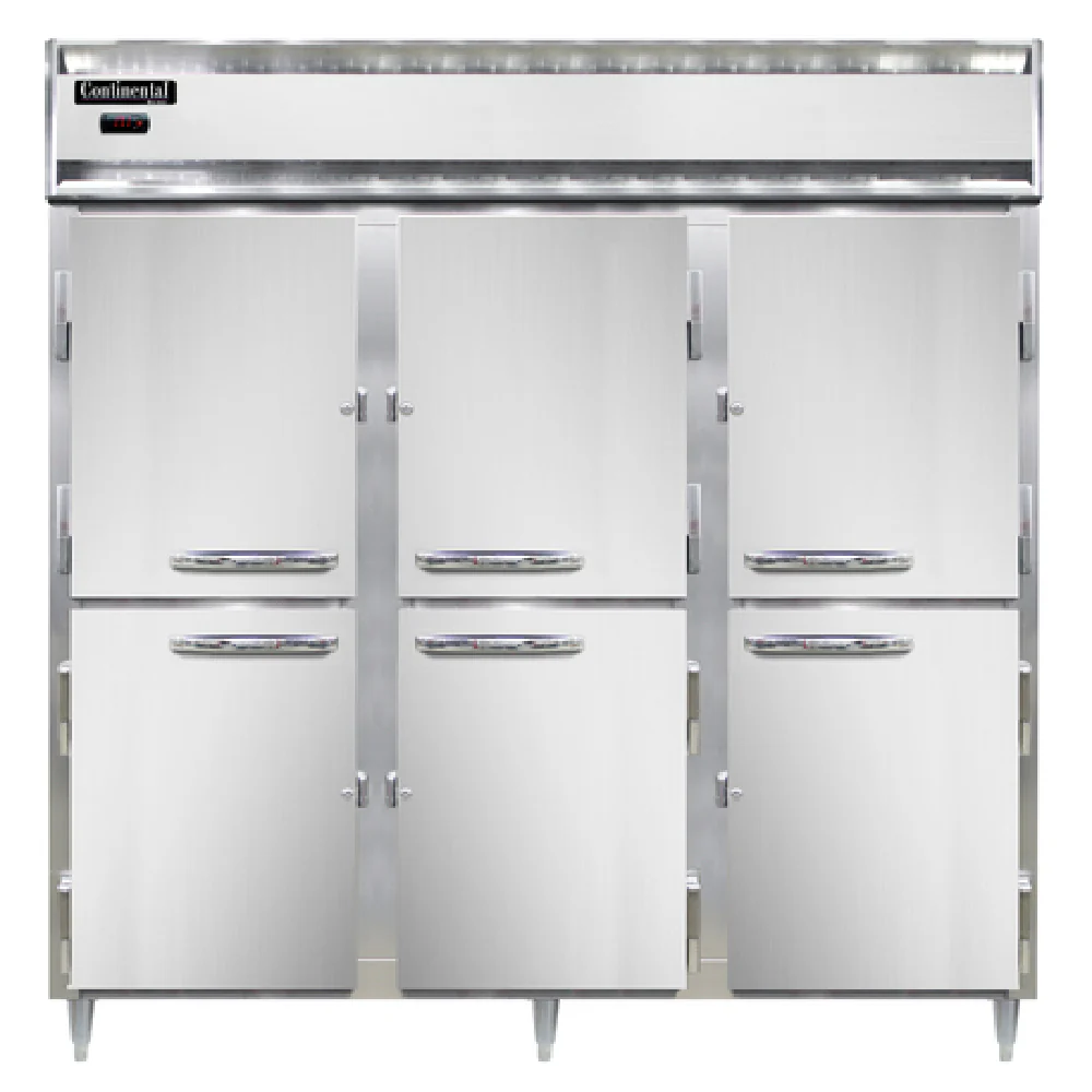 Continental Refrigerator DL3W-PT-HD 78 Inch Pass-Thru Heated Cabinet 72 cu ft Continental Refrigerator DL3W-PT-HD 78 Inch Pass-Thru Heated Cabinet 72 cu ft