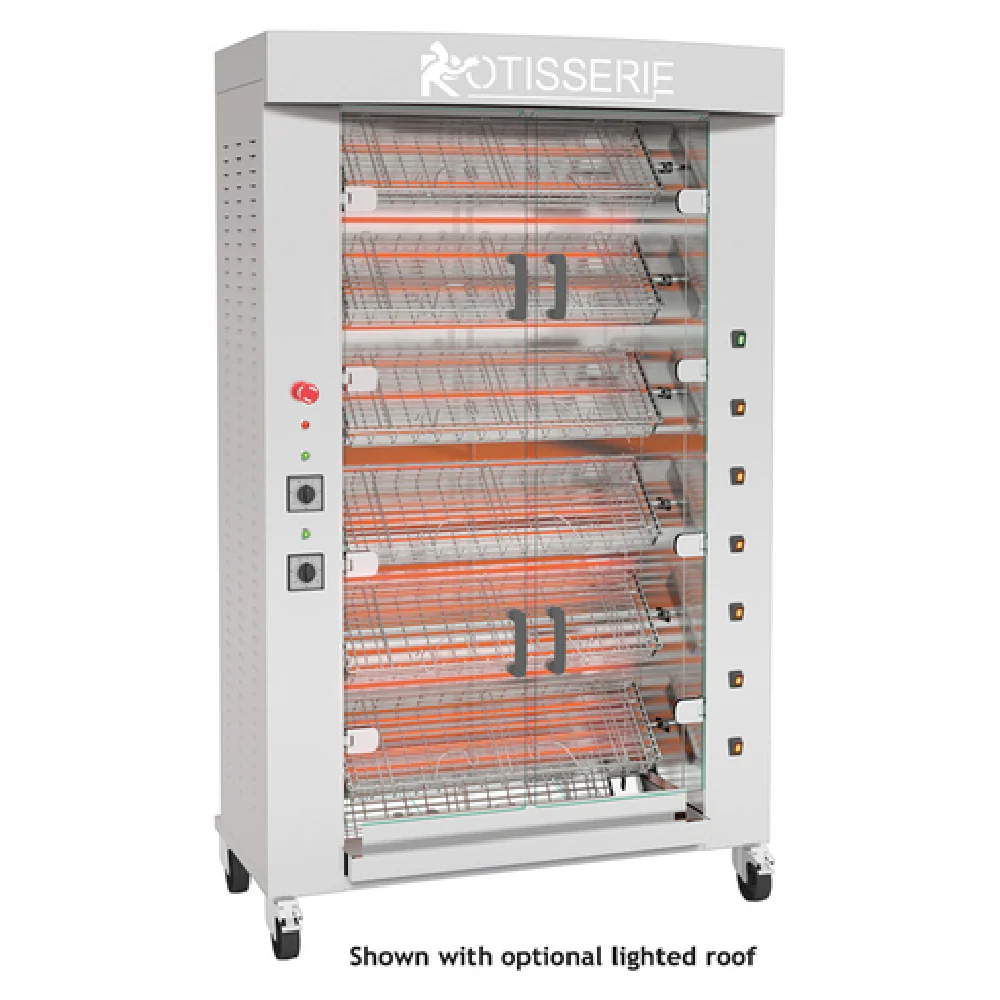 Rotisol FBS1160-6E-SS 45 Inch Floor Model Electric Rotisserie Oven Rotisol FBS1160-6E-SS 45 Inch Floor Model Electric Rotisserie Oven