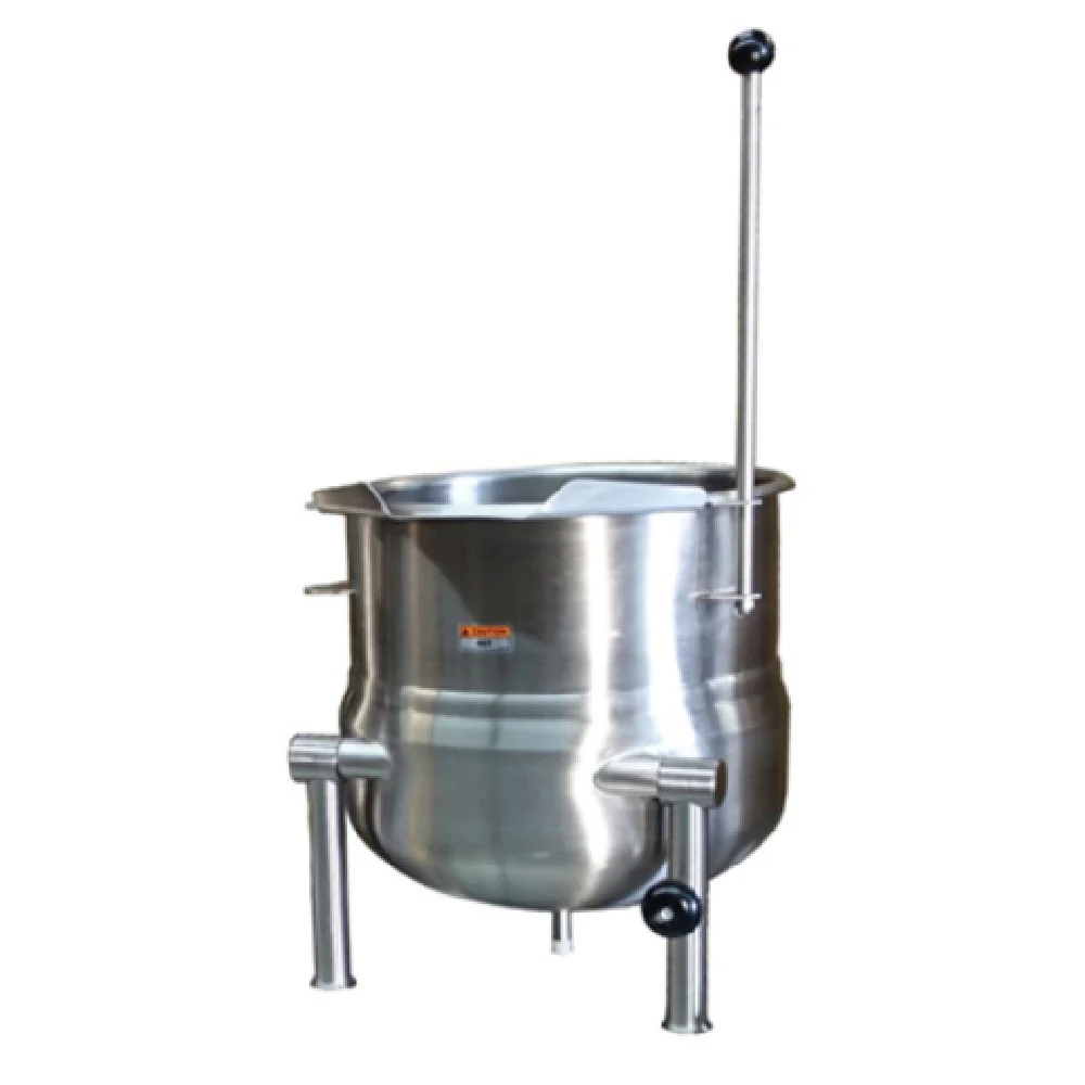 Crown Steam DC-10 15 Inch Direct Steam Tilting Kettle Stainless Steel with 10 Gallon Capacity