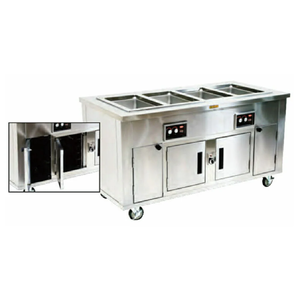 Alluserv AHF5HIB 80 Inch Electric Hot Food Counter Mobile with Heat-in-base Alluserv AHF5HIB 80 Inch Electric Hot Food Counter Mobile with Heat-in-base