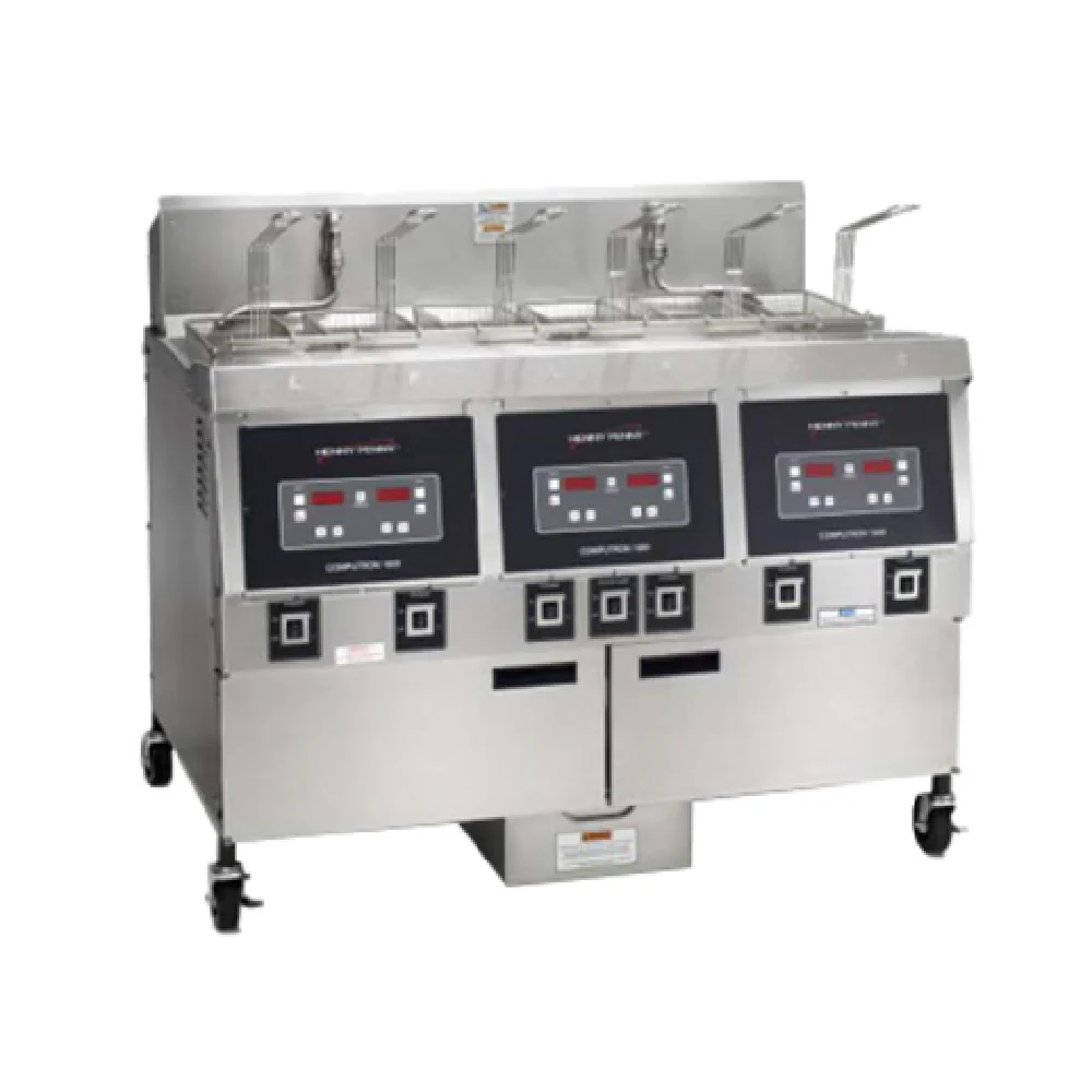 Henny Penny OFE323.06 49 Inch Electric Deep Fryer with 3 Wells and Clean-out Mode Henny Penny OFE323.06 49 Inch Electric Deep Fryer with 3 Wells and Clean-out Mode