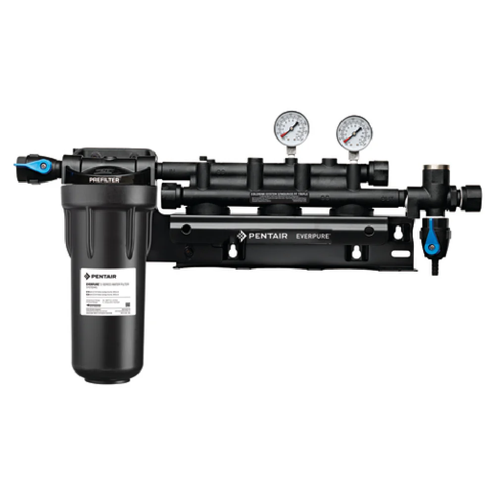Everpure EV929303 25 Inch Water Filtration Manifold with Built-in Shut-off Valve