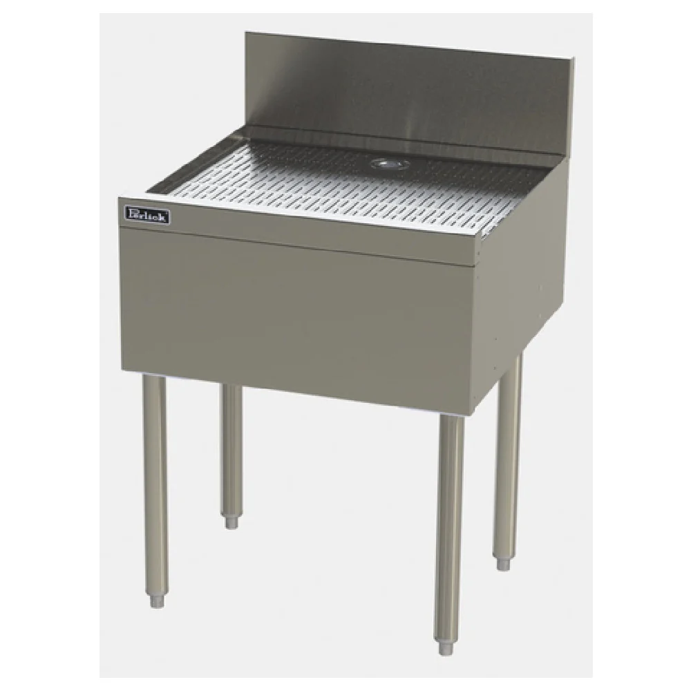 Perlick TSF42DB 42 Inch Pitched Drainboard Top Underbar Drain Workboard Unit Stainless Steel