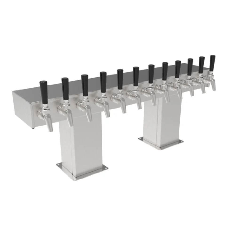 Perlick 3780-8B 16 Inch Air Cooled Draft Beer Dispensing Tower Stainless Steel with 8 Faucets Perlick 3780-8B 16 Inch Air Cooled Draft Beer Dispensing Tower Stainless Steel with 8 Faucets