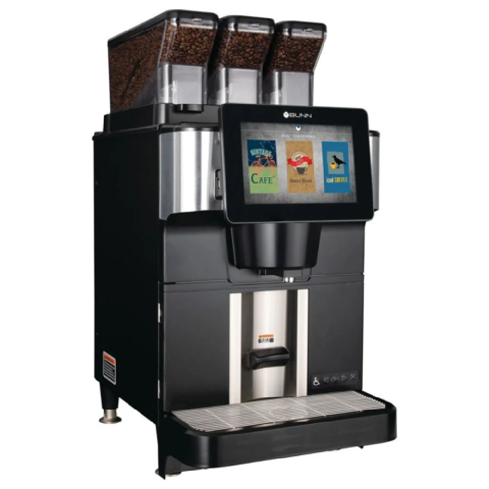 Bunn 55400.0103 17 Inch Fast Cup Bean to Cup Coffee Brewer with 3 Hoppers and Grinders Bunn 55400.0103 17 Inch Fast Cup Bean to Cup Coffee Brewer with 3 Hoppers and Grinders