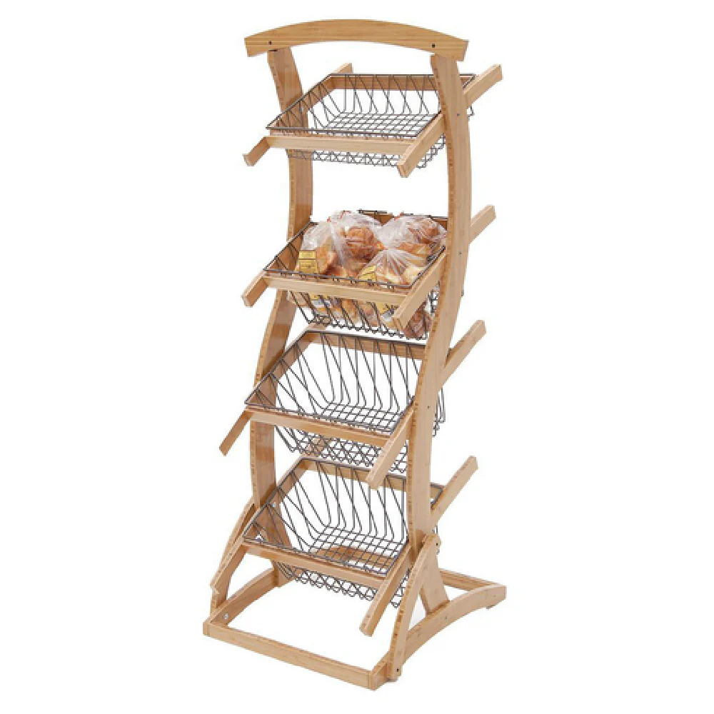 Hubert 24246 Merchandiser 4-tier 25-1/2