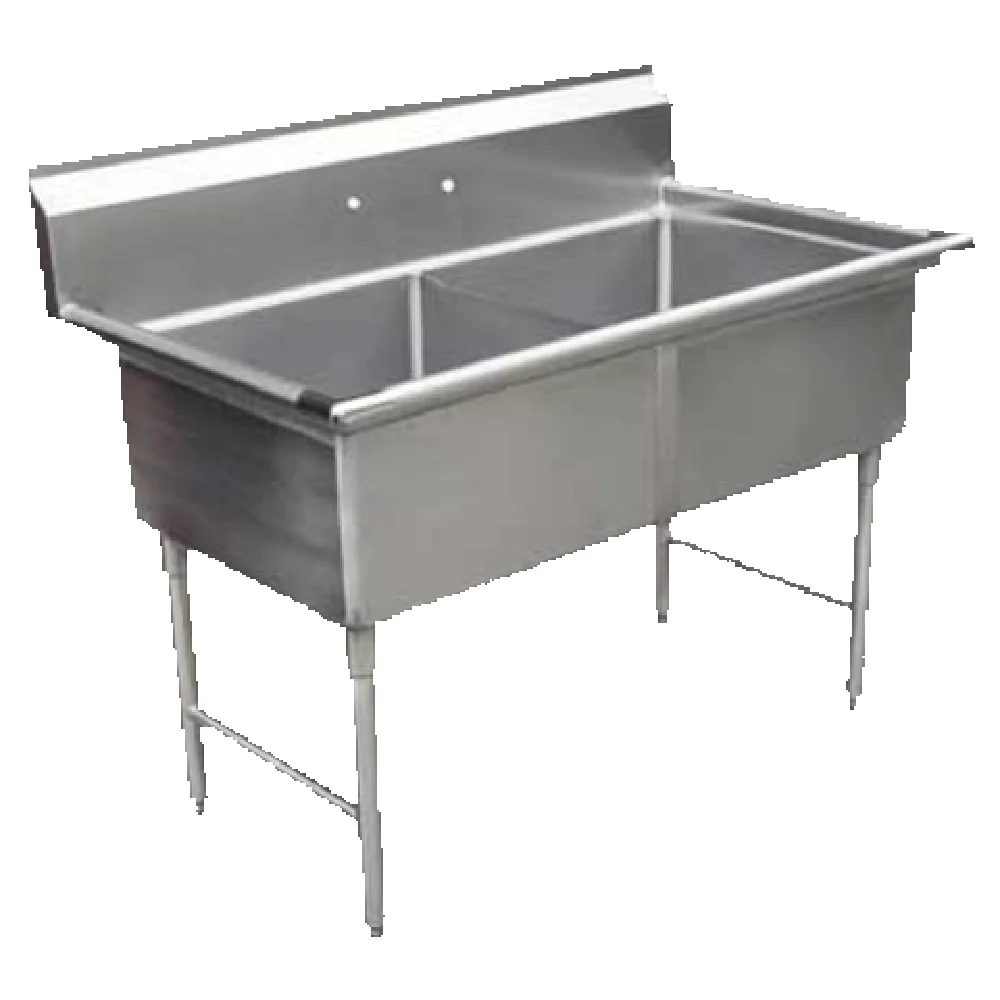 GSW USA SE15152N 36-Inch Two Compartment Sink 18 Gauge Stainless Steel with Basket Strainers GSW USA SE15152N 36-Inch Two Compartment Sink 18 Gauge Stainless Steel with Basket Strainers
