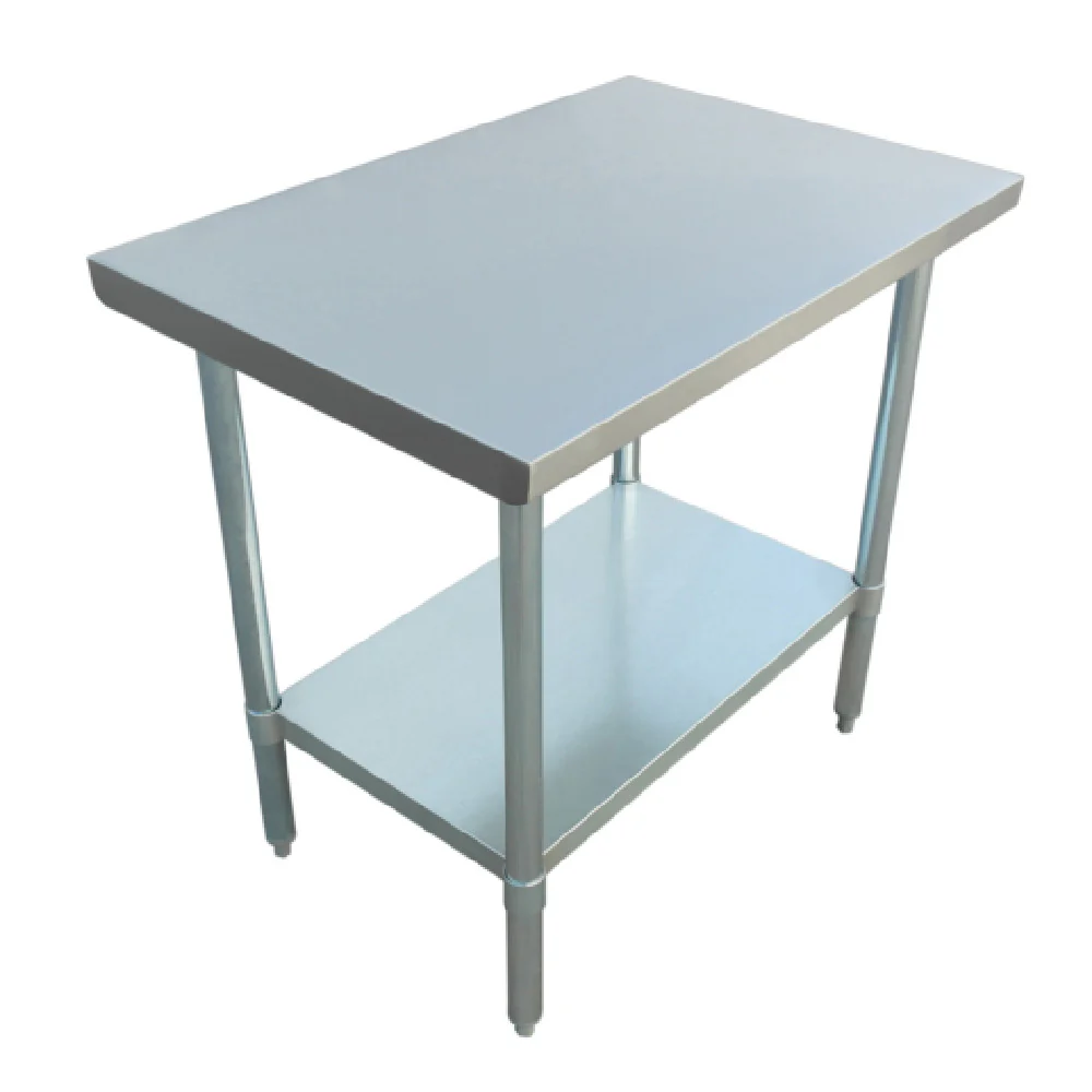 Admiral Craft WT-2436-E 36 Inch Work Table 18 Gauge Stainless Steel Top with Undershelf