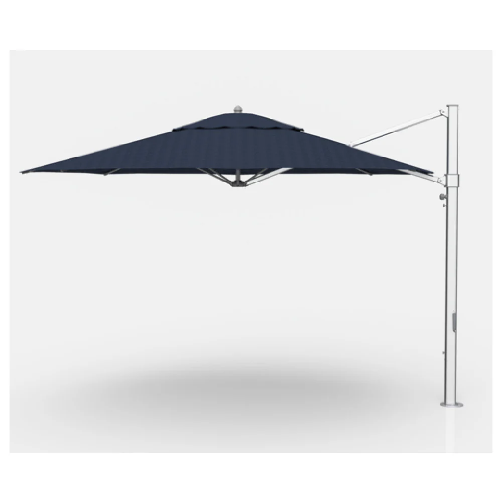 Plantation Prestige Commercial Furniture 9013F-01 GRB Avalon Cantilever Umbrella 13' Octagon Top Fiberglass Ribs