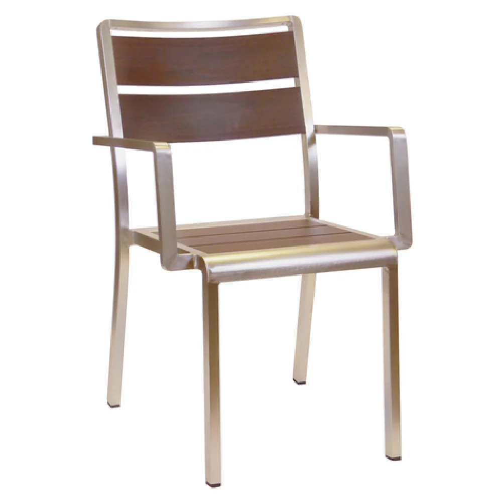 emuamericas llc A1120-24-400 22 Inch Stacking Arm Chair Indoor Outdoor Aluminum emuamericas llc A1120-24-400 22 Inch Stacking Arm Chair Indoor Outdoor Aluminum