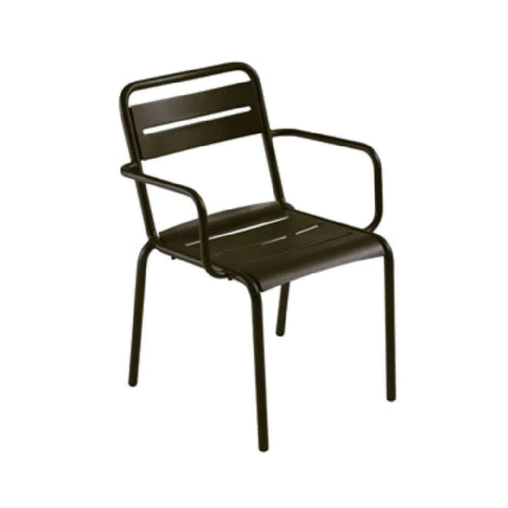 emuamericas, llc E162N-60 23 Inch Star Stacking Armchair Metal Steel Slats with PVC Foot Caps emuamericas, llc E162N-60 23 Inch Star Stacking Armchair Metal Steel Slats with PVC Foot Caps