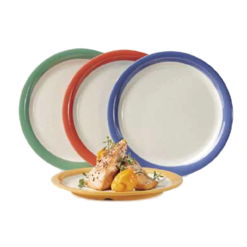 GET Enterprises NP-9-TTM 9 Inch Diameter Round Plate Melamine Assorted Colors GET Enterprises NP-9-TTM 9 Inch Diameter Round Plate Melamine Assorted Colors