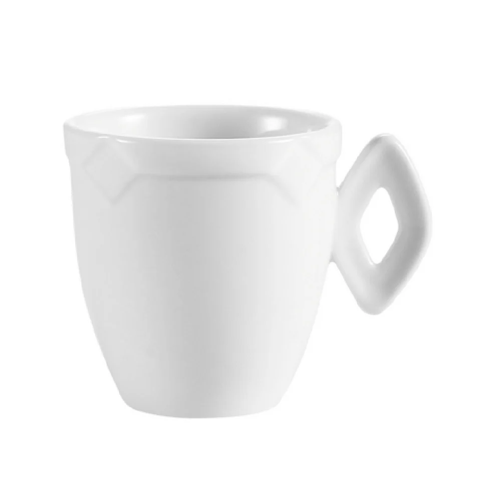 CAC China TMS-35 3-1/2 Oz Porcelain Demitasse Cup White - Bundled 36 Cups