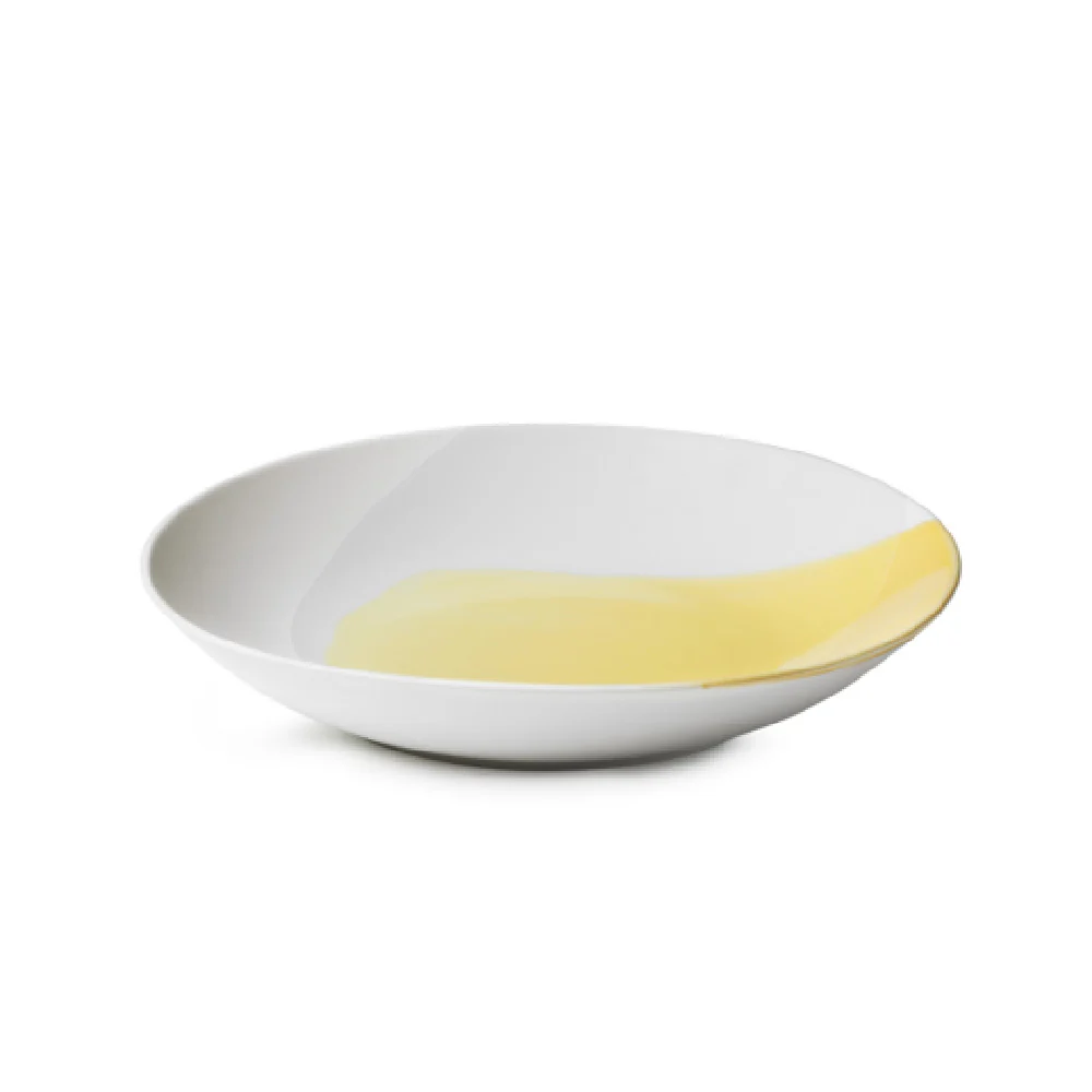 Revol 660910 10-5/8 Inch Diameter Round Coupe Plate Porcelain Saffron Alabaster White Revol 660910 10-5/8 Inch Diameter Round Coupe Plate Porcelain Saffron Alabaster White