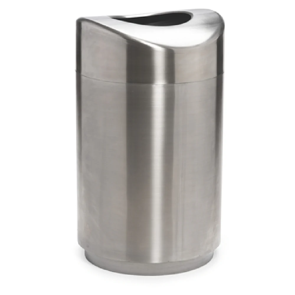Rubbermaid Commercial Products FGR2030SSPL 20 Inch Waste Basket Stainless Steel with Leak Proof Liner