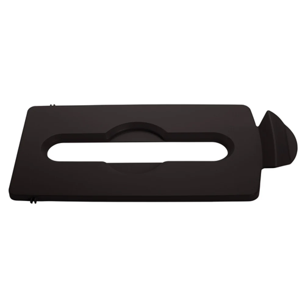 Rubbermaid Commercial Products 2007903 8 Inch Slotted Hinged Paper Recycling Lid Brown Plastic