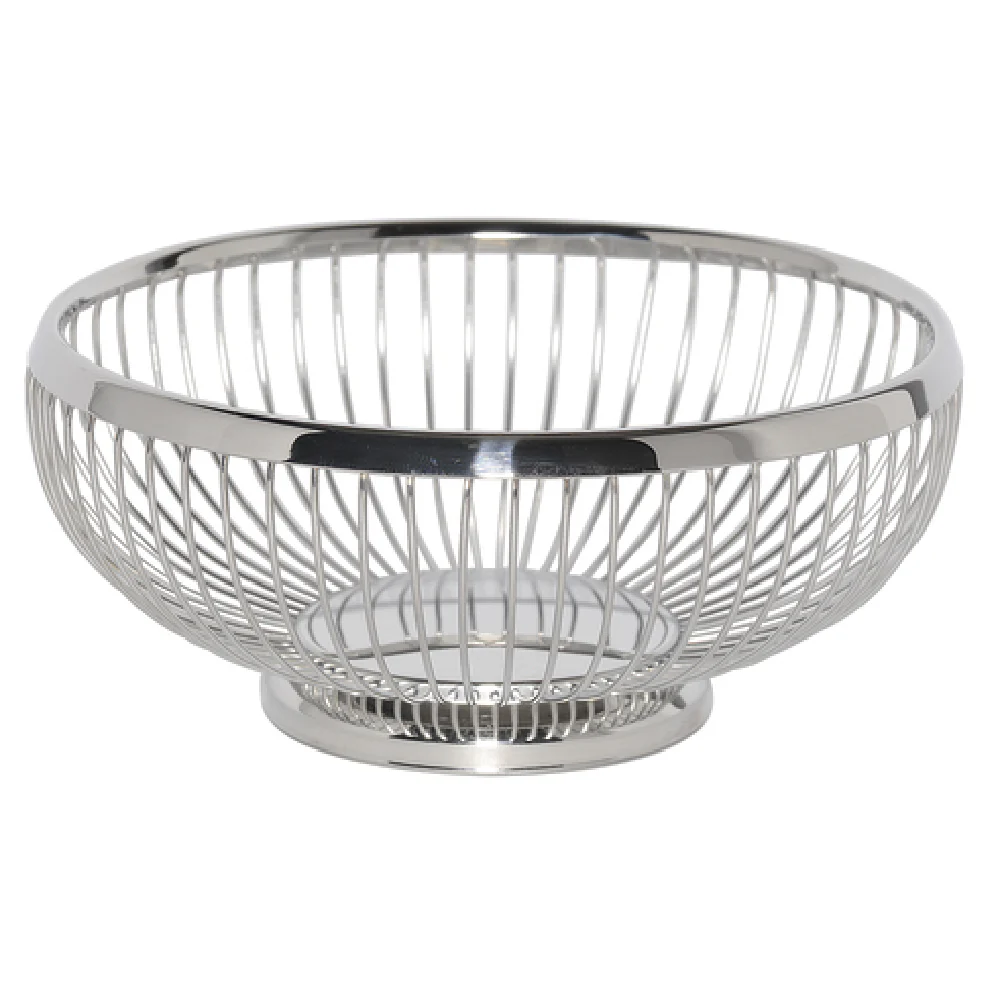 Service Ideas WBR7PS 7 Inch Diameter Round Basket Weighted Base Hand Wash Only Stainless Steel Service Ideas WBR7PS 7 Inch Diameter Round Basket Weighted Base Hand Wash Only Stainless Steel