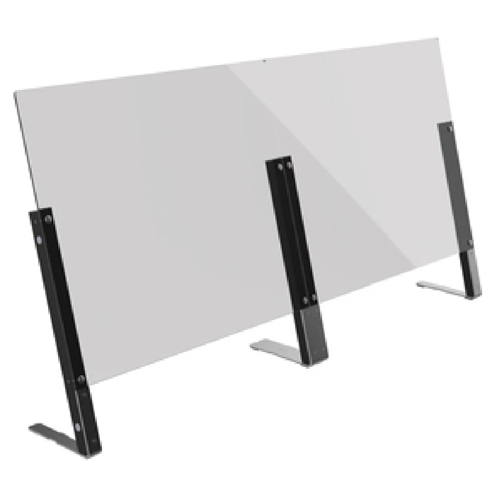 MGCDVO03CSAS 70 Inch Steelite Mogogo Buffet Solutions V-Shield Portable Sneeze Guard