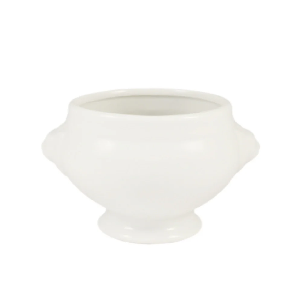 CAC China LN-12-P 12 Oz Lion Head Tureen Porcelain Dishwasher Microwave Safe CAC China LN-12-P 12 Oz Lion Head Tureen Porcelain Dishwasher Microwave Safe