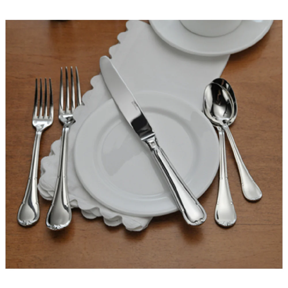 1880 Hospitality B022FDEF 7 Inch Salad Dessert Fork Scrolled Border Stainless Steel 1880 Hospitality B022FDEF 7 Inch Salad Dessert Fork Scrolled Border Stainless Steel